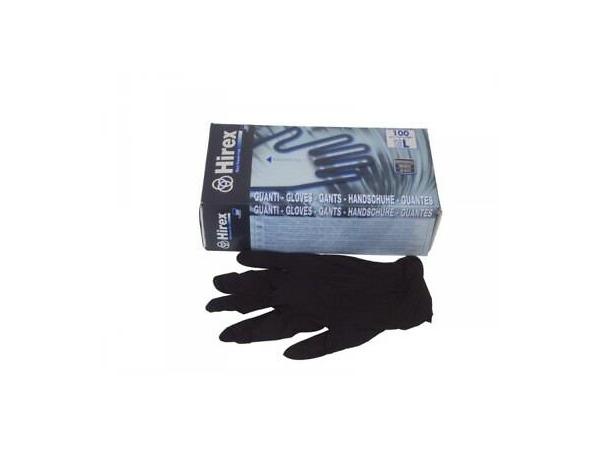 gloves hirex powder free black small x100
